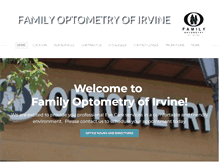 Tablet Screenshot of familyoptometryofirvine.net